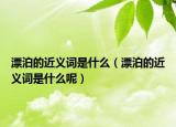 漂泊的近義詞是什么（漂泊的近義詞是什么呢）