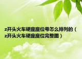 z開頭火車硬座座位號(hào)怎么排列的（z開頭火車硬座座位完整圖）