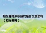 韜光養(yǎng)晦厚積薄發(fā)是什么意思啊（韜光養(yǎng)晦）