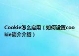 Cookie怎么啟用（如何設(shè)置cookie簡介介紹）