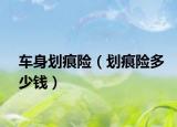 車身劃痕險(xiǎn)（劃痕險(xiǎn)多少錢）