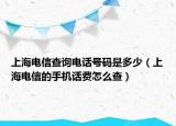 上海電信查詢電話號碼是多少（上海電信的手機話費怎么查）