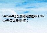 vivox60怎么關(guān)閉分屏圖標(biāo)（vivox60怎么關(guān)閉HD）