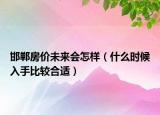 邯鄲房價未來會怎樣（什么時候入手比較合適）