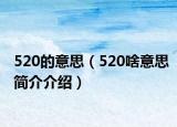 520的意思（520啥意思簡(jiǎn)介介紹）