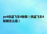 ps4俠盜飛車4秘籍（俠盜飛車4秘籍怎么用）
