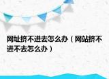 網(wǎng)址擠不進(jìn)去怎么辦（網(wǎng)站擠不進(jìn)不去怎么辦）