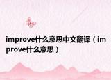 improve什么意思中文翻譯（improve什么意思）