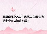 鳳凰山幾個入口（鳳凰山在哪 它有多少個出口簡介介紹）