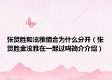 張賢勝和泫雅組合為什么分開（張賢勝金泫雅在一起過嗎簡介介紹）