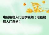 電腦編程入門自學視頻（電腦編程入門自學）