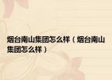 煙臺(tái)南山集團(tuán)怎么樣（煙臺(tái)南山集團(tuán)怎么樣）