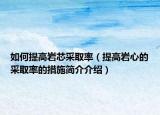 如何提高巖芯采取率（提高巖心的采取率的措施簡(jiǎn)介介紹）