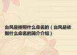 臺(tái)風(fēng)是按照什么命名的（臺(tái)風(fēng)是依據(jù)什么命名的簡(jiǎn)介介紹）