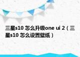 三星s10 怎么升級(jí)one ui 2（三星s10 怎么設(shè)置壁紙）