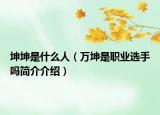 坤坤是什么人（萬坤是職業(yè)選手嗎簡介介紹）
