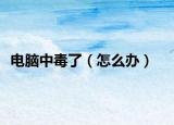 電腦中毒了（怎么辦）