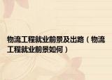 物流工程就業(yè)前景及出路（物流工程就業(yè)前景如何）