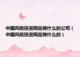 中國(guó)風(fēng)險(xiǎn)投資網(wǎng)是做什么的公司（中國(guó)風(fēng)險(xiǎn)投資網(wǎng)是做什么的）
