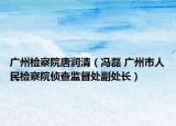廣州檢察院唐潤清（馮磊 廣州市人民檢察院偵查監(jiān)督處副處長）