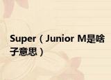 Super（Junior M是啥子意思）