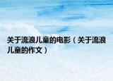 關(guān)于流浪兒童的電影（關(guān)于流浪兒童的作文）