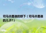 司馬炎是誰的部下（司馬炎是誰的兒子?）
