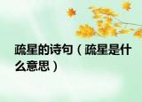 疏星的詩句（疏星是什么意思）