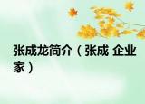 張成龍簡(jiǎn)介（張成 企業(yè)家）