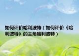 如何評價哈利波特（如何評價《哈利波特》的主角哈利波特）