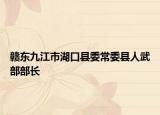 贛東九江市湖口縣委常委縣人武部部長
