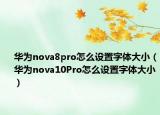 華為nova8pro怎么設置字體大?。ㄈA為nova10Pro怎么設置字體大?。? /></span></a>
                        <h2><a href=