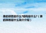錄的部首是什么?結(jié)構(gòu)是什么?（錄的部首是什么簡(jiǎn)介介紹）