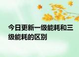 今日更新一級(jí)能耗和三級(jí)能耗的區(qū)別