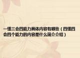 一懂三會(huì)四能力具體內(nèi)容有哪些（四懂四會(huì)四個(gè)能力的內(nèi)容是什么簡(jiǎn)介介紹）