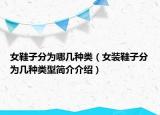 女鞋子分為哪幾種類(lèi)（女裝鞋子分為幾種類(lèi)型簡(jiǎn)介介紹）