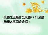 樂器之王是什么樂器?（什么是樂器之王簡介介紹）