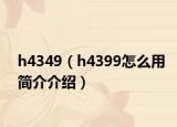 h4349（h4399怎么用簡(jiǎn)介介紹）