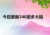 今日更新240是多大碼