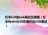 紅米k30的usb調(diào)試在哪里（紅米R(shí)edmik30在哪開啟USB調(diào)試）