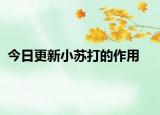今日更新小蘇打的作用