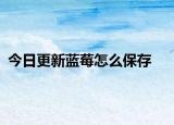 今日更新藍(lán)莓怎么保存