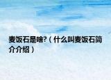 麥飯石是啥?（什么叫麥飯石簡(jiǎn)介介紹）
