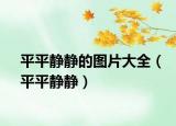平平靜靜的圖片大全（平平靜靜）