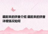 藏起來的拼音介紹 藏起來的拼音詳細情況如何