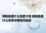 陰陽我是什么意思介紹 陰陽我是什么意思詳細情況如何