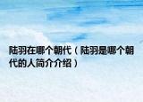 陸羽在哪個(gè)朝代（陸羽是哪個(gè)朝代的人簡(jiǎn)介介紹）