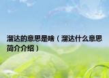 溜達(dá)的意思是啥（溜達(dá)什么意思簡介介紹）