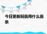 今日更新燜面用什么面條