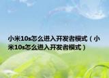 小米10s怎么進(jìn)入開發(fā)者模式（小米10s怎么進(jìn)入開發(fā)者模式）